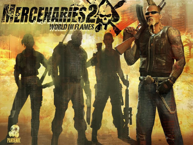 Обои картинки фото mercenaries, world, in, flames, видео, игры