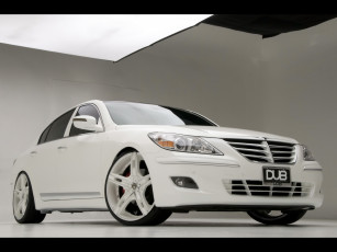 обоя 2009, hyundai, dub, magazine, genesis, sedan, white, автомобили