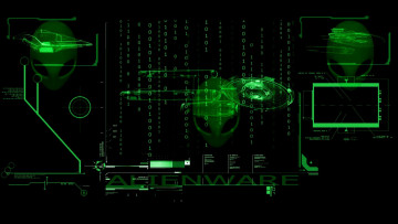 обоя компьютеры, alienware, фон, логотип