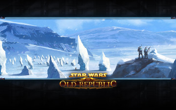 Картинка видео+игры star+wars +the+old+republic горы камни снег люди