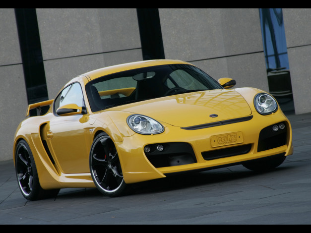 Обои картинки фото 2007, techart, widebody, based, on, porsche, cayman, автомобили