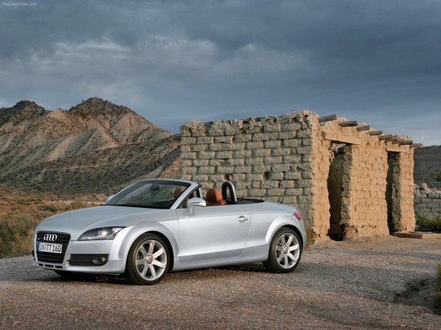 Обои картинки фото audi, tt, roadster, 2007, автомобили