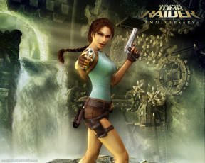 Картинка видео игры lara croft tomb raider anniversary