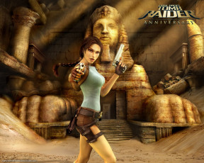 Картинка видео игры lara croft tomb raider anniversary