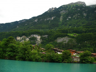 Картинка iseltwald швейцария природа пейзажи озеро горы