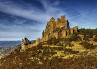 Картинка города дворцы замки крепости небо крепость испания