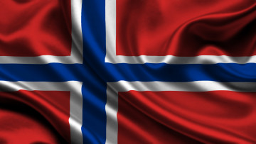 обоя разное, флаги, гербы, norway, satin, flag, норвегия