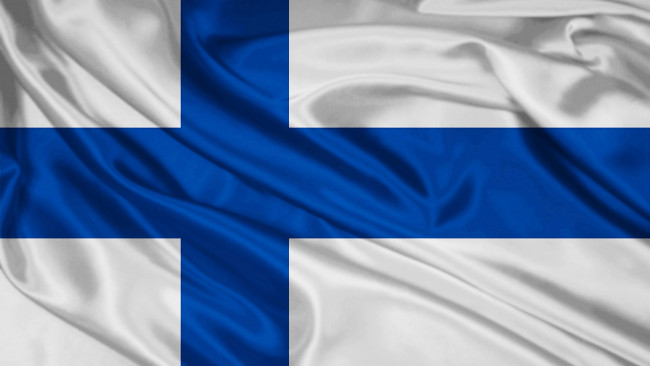 Обои картинки фото разное, флаги, гербы, finland, satin, flag, финляндия