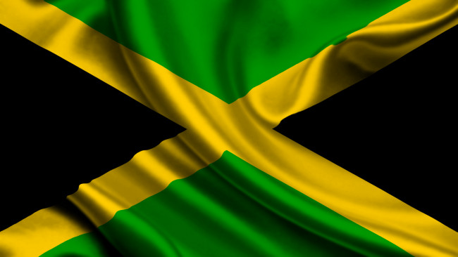 Обои картинки фото разное, флаги, гербы, jamaica, satin, flag, Ямайка