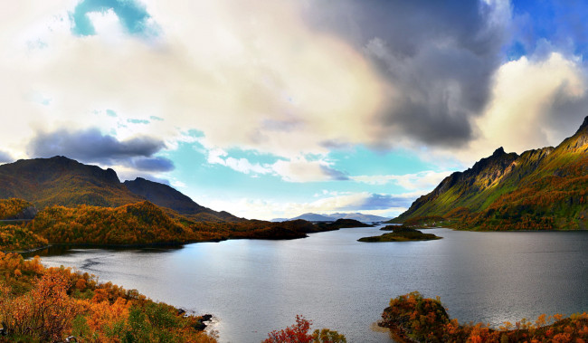Обои картинки фото ingelsfjorden, норвегия, природа, реки, озера, горы, озеро