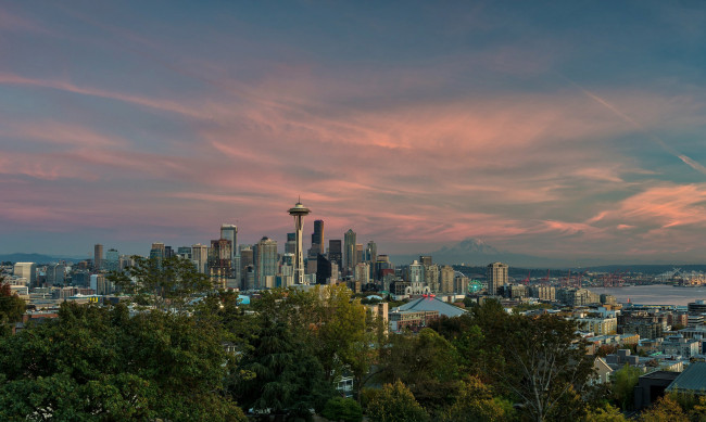 Обои картинки фото seattle, города, сиэтл , сша, панорама