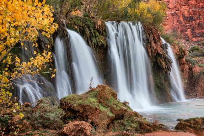 Обои картинки фото природа, водопады, вода, водопад, поток