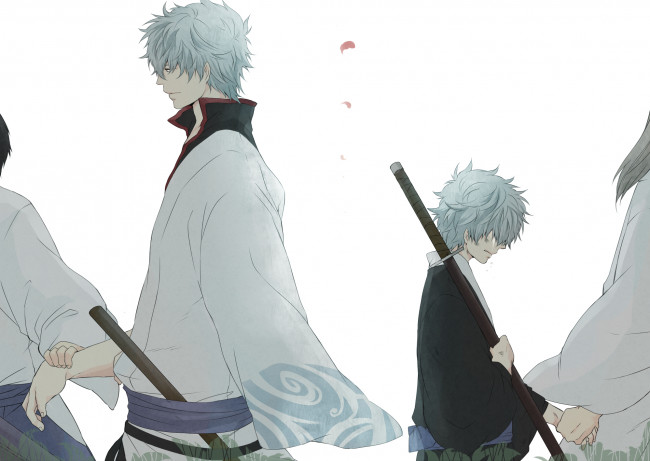 Обои картинки фото аниме, gintama, арт, гинтама