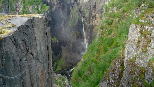 Обои картинки фото природа, водопады, горы, водопад