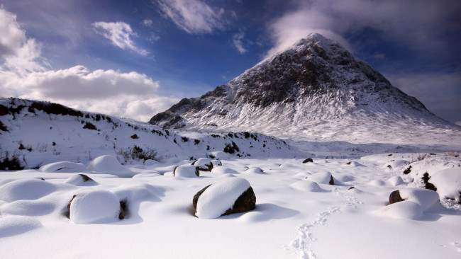 Обои картинки фото природа, зима, горы, снег