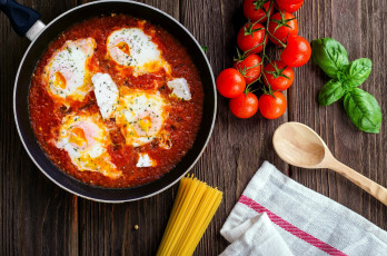 Картинка еда Яичные+блюда кухня греческая помидоры томаты