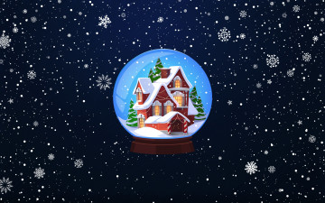 Картинка праздничные векторная+графика+ новый+год зима фон рождество стеклянный шар новый год настроение дом праздник минимализм снег
