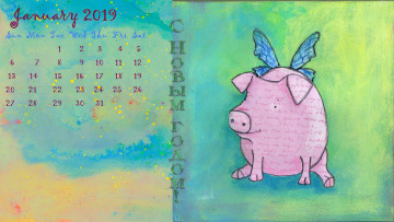 Картинка календари праздники +салюты хряк свинья поросенок