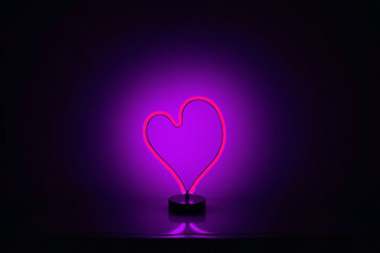 Картинка 3д+графика романтика+ romantics сердечко ночник