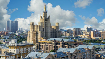 Картинка города москва+ россия мегаполис сталинская высотка здания москва author alex zarubi