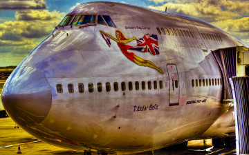 Картинка boeing 747 400 авиация