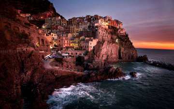 Картинка manarola italy города амальфийское лигурийское побережье италия