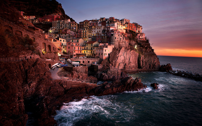 Обои картинки фото manarola, italy, города, амальфийское, лигурийское, побережье, италия