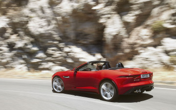 Картинка автомобили jaguar f-type roadster 2014г