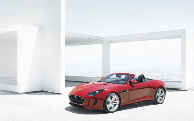 Обои картинки фото автомобили, jaguar, f-type, roadster, 2014г