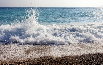Картинка природа моря океаны пена волна