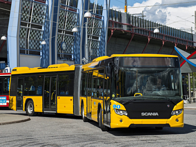Обои картинки фото автомобили, автобусы, желтый, lfa, citywide, scania