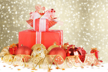 Картинка праздничные подарки+и+коробочки новый год рождество christmas