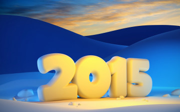 Картинка праздничные 3д+графика+ новый+год happy new year 2015 новый год зима снег ночь свет