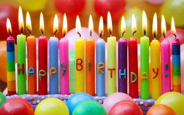 обоя праздничные, день рождения, день, рождения, happy, birthday, шары, свечи