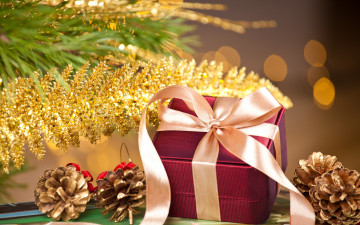обоя праздничные, подарки и коробочки, новый, год, рождество, коробка, лента, подарок, merry, christmas