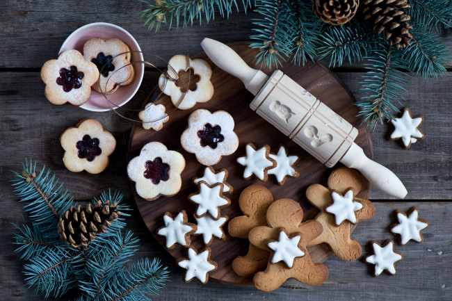 Обои картинки фото еда, пирожные,  кексы,  печенье, yummy, christmas, decoration, cookie, печенье, fir, tree, новогоднее, украшение, ель, вкуснятина