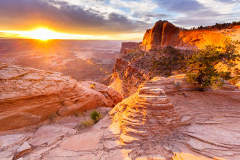 Картинка природа восходы закаты горы закат каньон