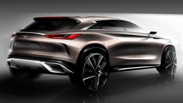 обоя infiniti qx50 concept 2017, автомобили, 3д, 2017, concept, qx50, infiniti