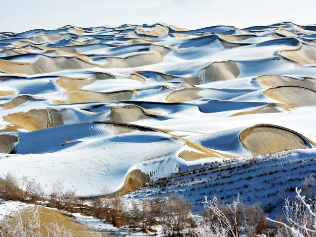 Обои картинки фото марокко,  пустыня сахара, природа, пустыни, сахара, пустыня, пейзаж, барханы, песок, снег