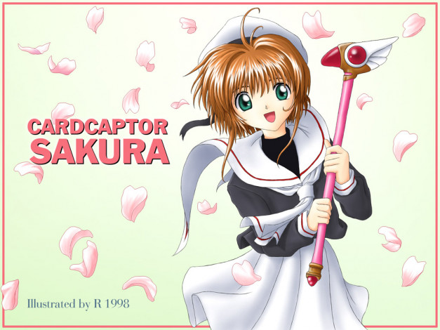 Обои картинки фото аниме, card, captor, sakura