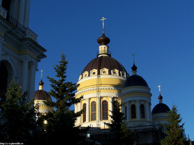 Обои картинки фото рыбинск, Яросавской, обл, спасо, преображенский, собор, города, православные, церкви, монастыри