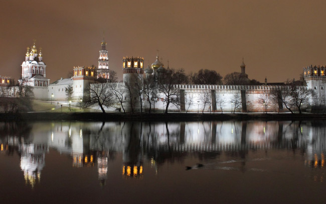 Обои картинки фото новодевичий, монастырь, города, москва, россия