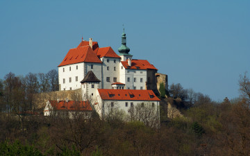 Картинка города дворцы замки крепости замок красные крыши холм