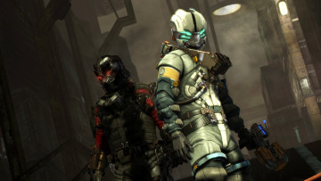 Картинка видео игры dead space космонавты экипировка оружие