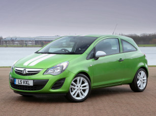 Картинка автомобили vauxhall corsa sting d 2013г зеленый