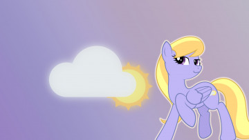 обоя мультфильмы, my little pony, облако, пони