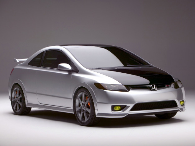 Обои картинки фото автомобили, honda, 2005г, concept, si, civic