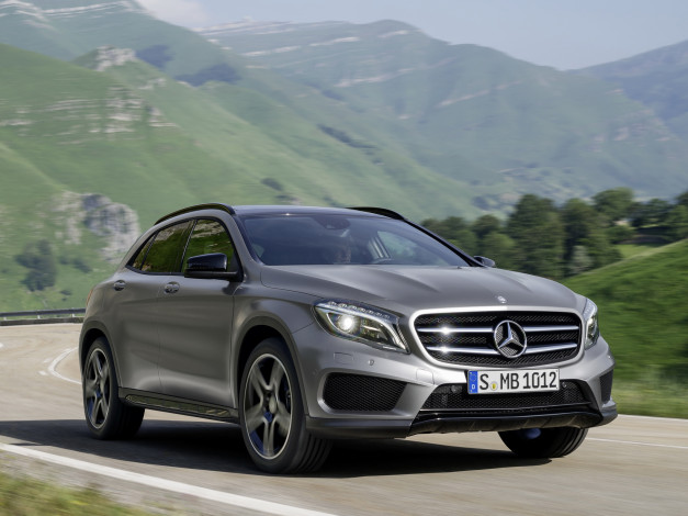 Обои картинки фото автомобили, mercedes-benz, 2014г, x156, package, amg, sport, 4matic, gla, 250