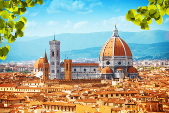 Картинка флоренция+италия города флоренция+ италия панорама дома флоренция