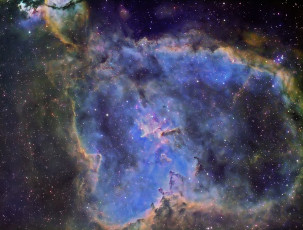 Картинка ic1805+heart+nebula космос галактики туманности туманность